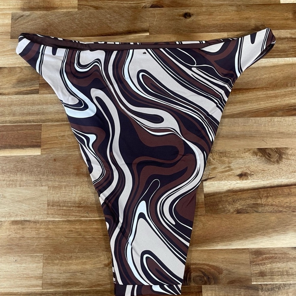 Toluca Luna Midi Womens Bikini Bottoms Medium New without Tags - Picture 3 of 4